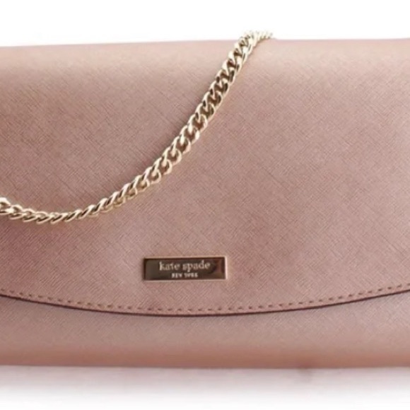NWT Kate Spade ♠️ Greer Crossbody Rose Gold Saffiano Leather - Picture 2 of 13